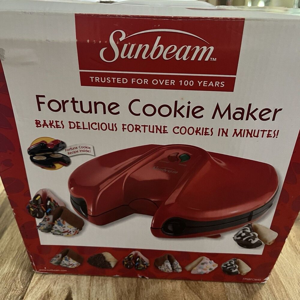 Sunbeam Fortune Cookie Maker Machine Press FPSBFCM40 Open Box NIB